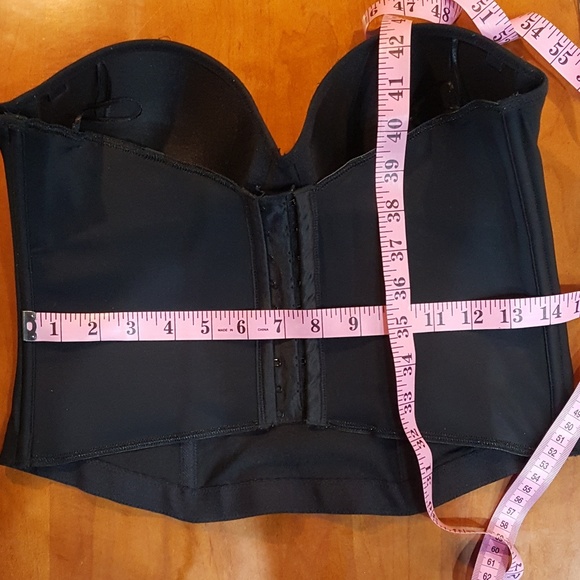 38B Lilyette Corset Bra Black Strapless Formal - Picture 4 of 6